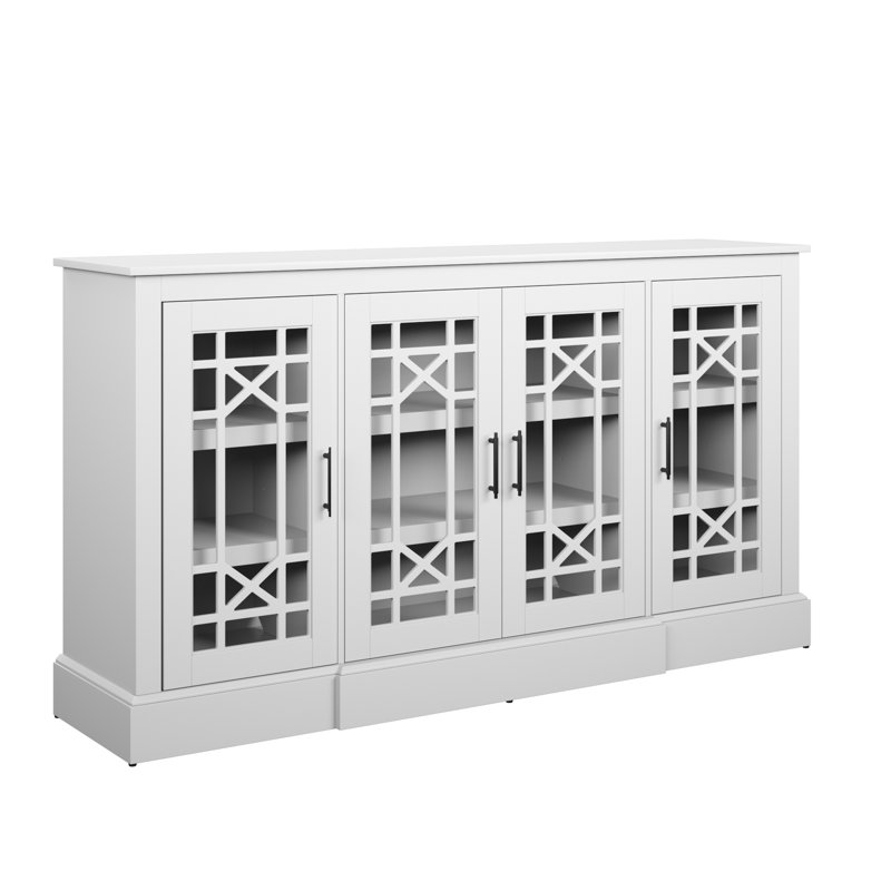 Lark Manor Andrine Buffet Sideboard with Decorative Glass Doors & Reviews Wayfair